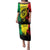 Reggae Soul B.Marley Personalized Family Matching Puletasi and Hawaiian Shirt Tropical Grunge
