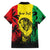 Reggae Soul B.Marley Personalized Family Matching Short Sleeve Bodycon Dress and Hawaiian Shirt Tropical Grunge