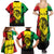 Reggae Soul B.Marley Personalized Family Matching Summer Maxi Dress and Hawaiian Shirt Tropical Grunge