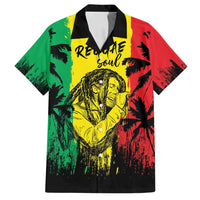 Reggae Soul B.Marley Personalized Family Matching Summer Maxi Dress and Hawaiian Shirt Tropical Grunge
