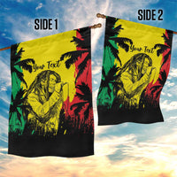 Reggae Soul B.Marley Personalized Garden Flag Tropical Grunge