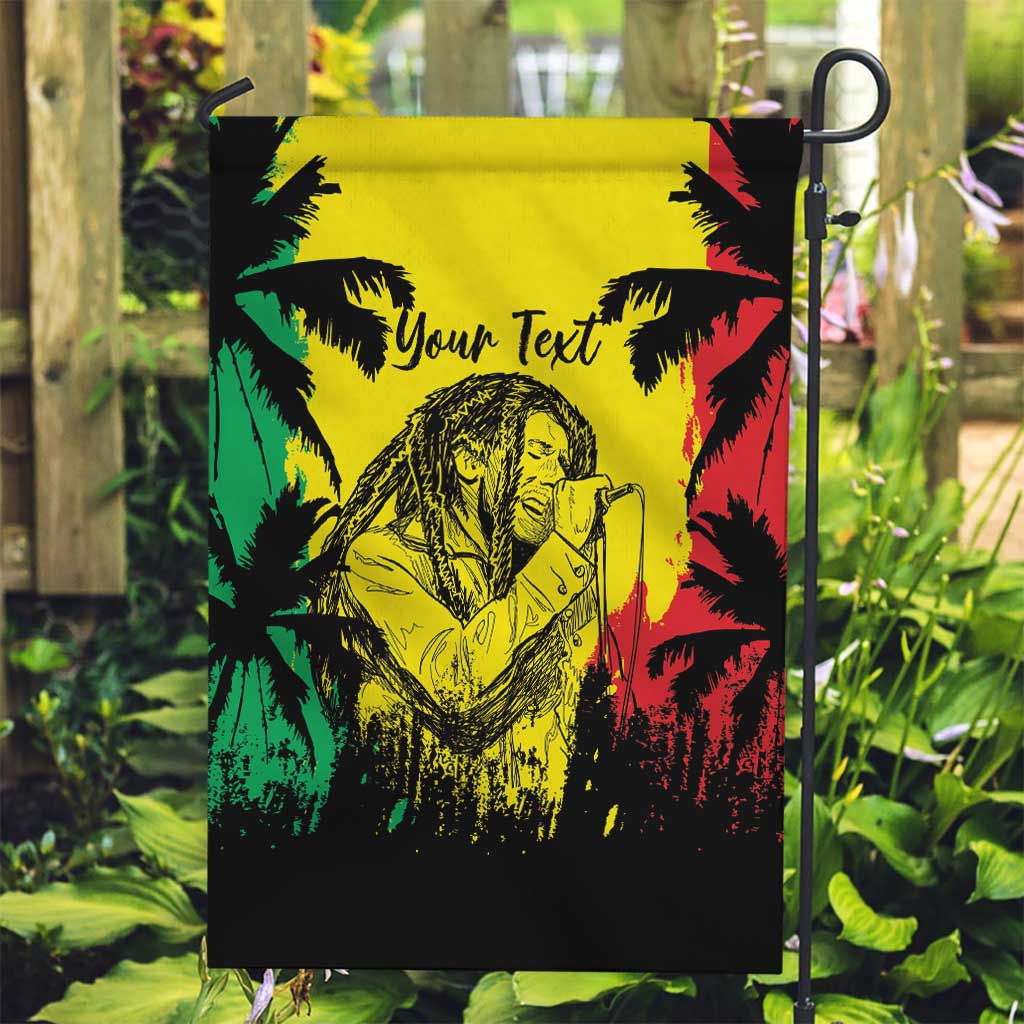 Reggae Soul B.Marley Personalized Garden Flag Tropical Grunge