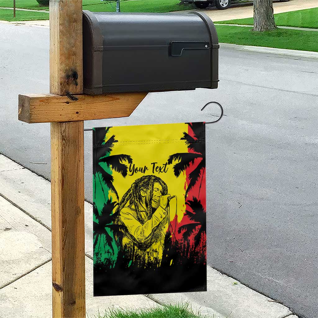 Reggae Soul B.Marley Personalized Garden Flag Tropical Grunge