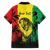 Reggae Soul B.Marley Personalized Hawaiian Shirt Tropical Grunge