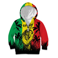 Reggae Soul B.Marley Personalized Kid Hoodie Tropical Grunge