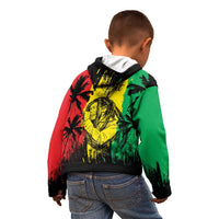 Reggae Soul B.Marley Personalized Kid Hoodie Tropical Grunge