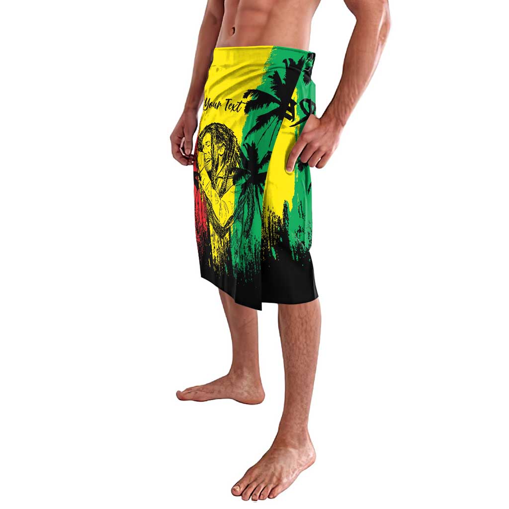 Reggae Soul B.Marley Personalized Lavalava Tropical Grunge
