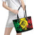 Reggae Soul B.Marley Personalized Leather Tote Bag Tropical Grunge