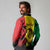 Reggae Soul B.Marley Personalized Long Sleeve Polo Shirt Tropical Grunge