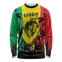 Reggae Soul B.Marley Personalized Long Sleeve Shirt Tropical Grunge