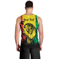 Reggae Soul B.Marley Personalized Men Tank Top Tropical Grunge