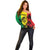 Reggae Soul B.Marley Personalized Off Shoulder Sweater Tropical Grunge