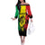 Reggae Soul B.Marley Personalized Off The Shoulder Long Sleeve Dress Tropical Grunge