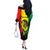 Reggae Soul B.Marley Personalized Off The Shoulder Long Sleeve Dress Tropical Grunge