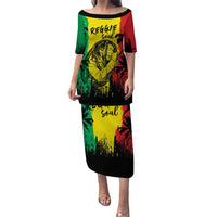 Reggae Soul B.Marley Personalized Puletasi Tropical Grunge
