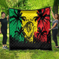 Reggae Soul B.Marley Personalized Quilt Tropical Grunge
