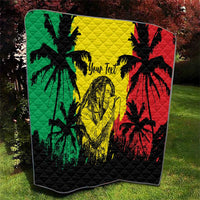 Reggae Soul B.Marley Personalized Quilt Tropical Grunge