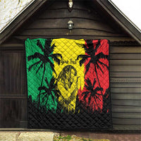 Reggae Soul B.Marley Personalized Quilt Tropical Grunge