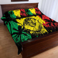 Reggae Soul B.Marley Personalized Quilt Bed Set Tropical Grunge