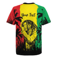 Reggae Soul B.Marley Personalized Rugby Jersey Tropical Grunge