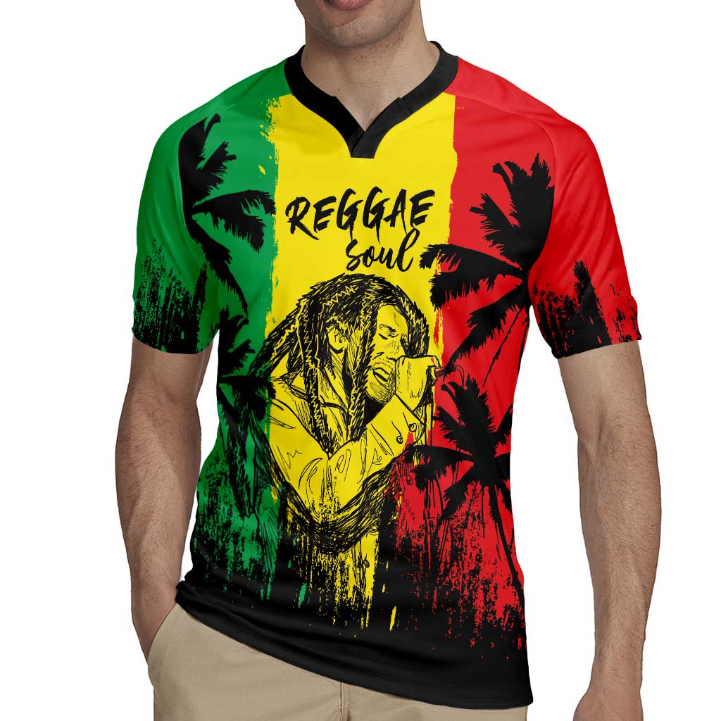 Reggae Soul B.Marley Personalized Rugby Jersey Tropical Grunge
