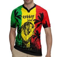 Reggae Soul B.Marley Personalized Rugby Jersey Tropical Grunge