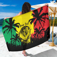 Reggae Soul B.Marley Personalized Sarong Tropical Grunge