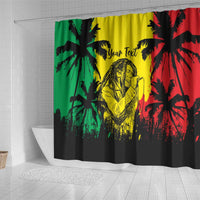 Reggae Soul B.Marley Personalized Shower Curtain Tropical Grunge