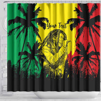 Reggae Soul B.Marley Personalized Shower Curtain Tropical Grunge