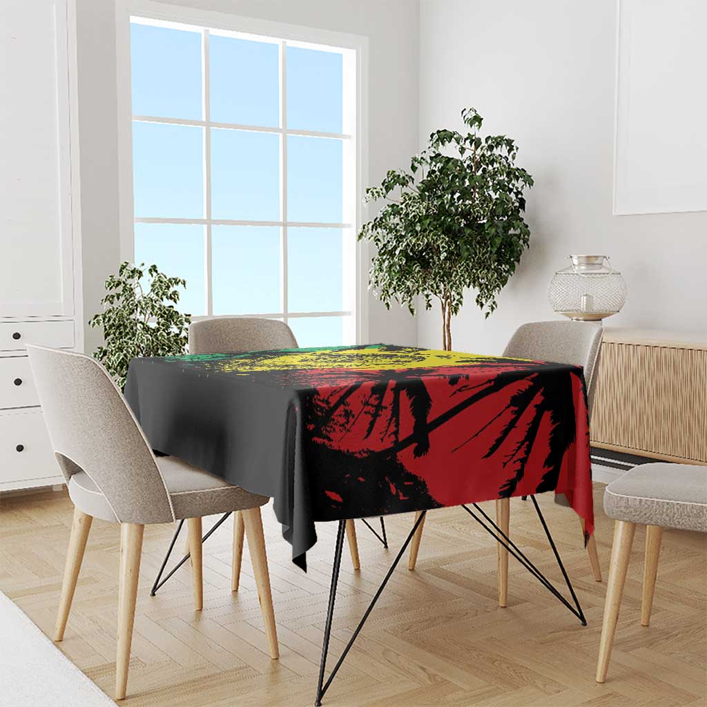 Reggae Soul B.Marley Personalized Tablecloth Tropical Grunge
