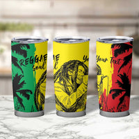 Reggae Soul B.Marley Personalized Tumbler Cup Tropical Grunge