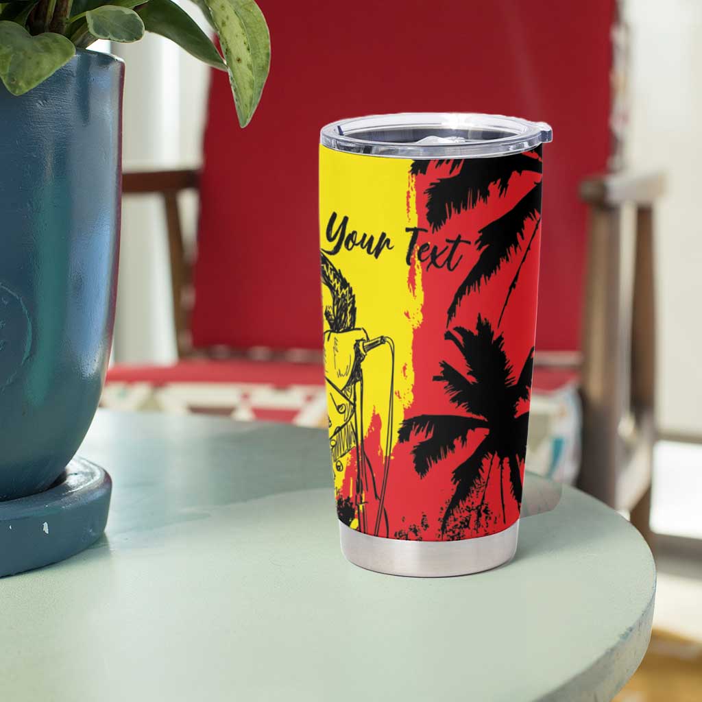 Reggae Soul B.Marley Personalized Tumbler Cup Tropical Grunge