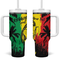 Reggae Soul B.Marley Personalized Tumbler With Handle Tropical Grunge