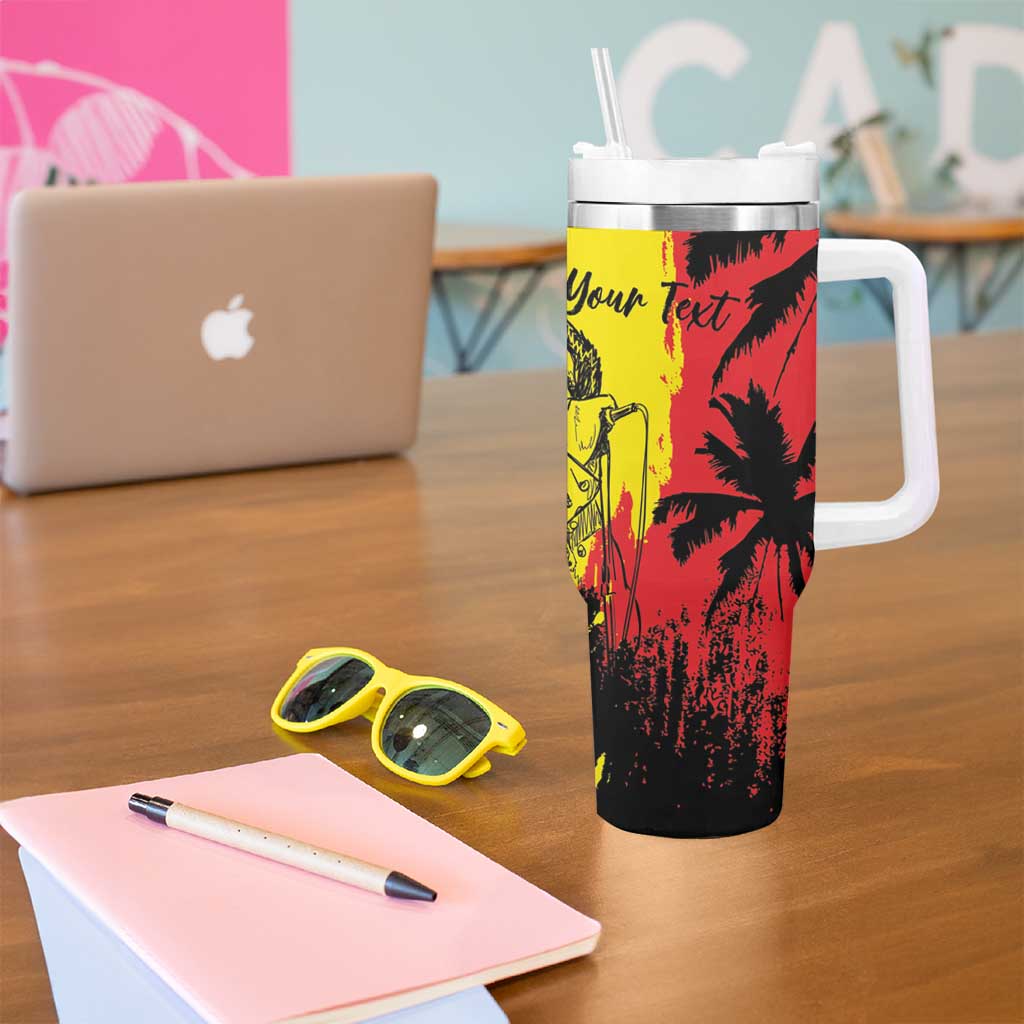 Reggae Soul B.Marley Personalized Tumbler With Handle Tropical Grunge