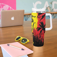 Reggae Soul B.Marley Personalized Tumbler With Handle Tropical Grunge