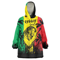 Reggae Soul B.Marley Personalized Wearable Blanket Hoodie Tropical Grunge