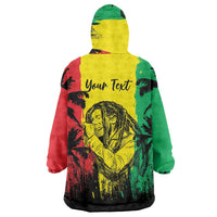Reggae Soul B.Marley Personalized Wearable Blanket Hoodie Tropical Grunge