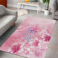 Afro Vodou Erzulie Freda Area Rug Hibiscus & Pearls