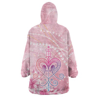 Afro Vodou Erzulie Freda Kid Wearable Blanket Hoodie Hibiscus & Pearls