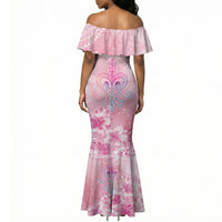 Afro Vodou Erzulie Freda Mermaid Dress Hibiscus & Pearls