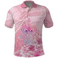 Afro Vodou Erzulie Freda Polo Shirt Hibiscus & Pearls
