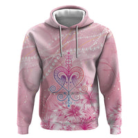 Afro Vodou Erzulie Freda Zip Hoodie Hibiscus & Pearls