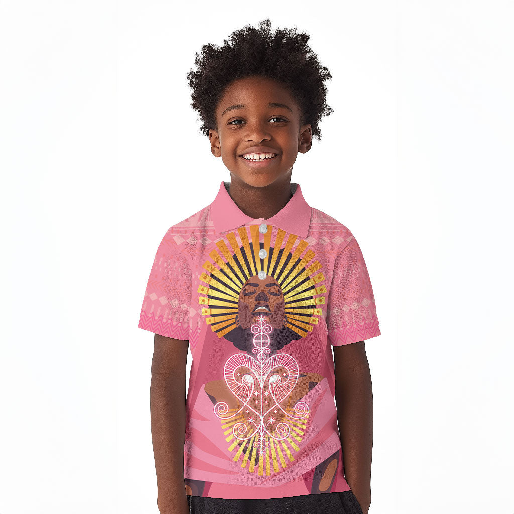 Afro Vodou Erzulie Freda Goddess Kid Polo Shirt