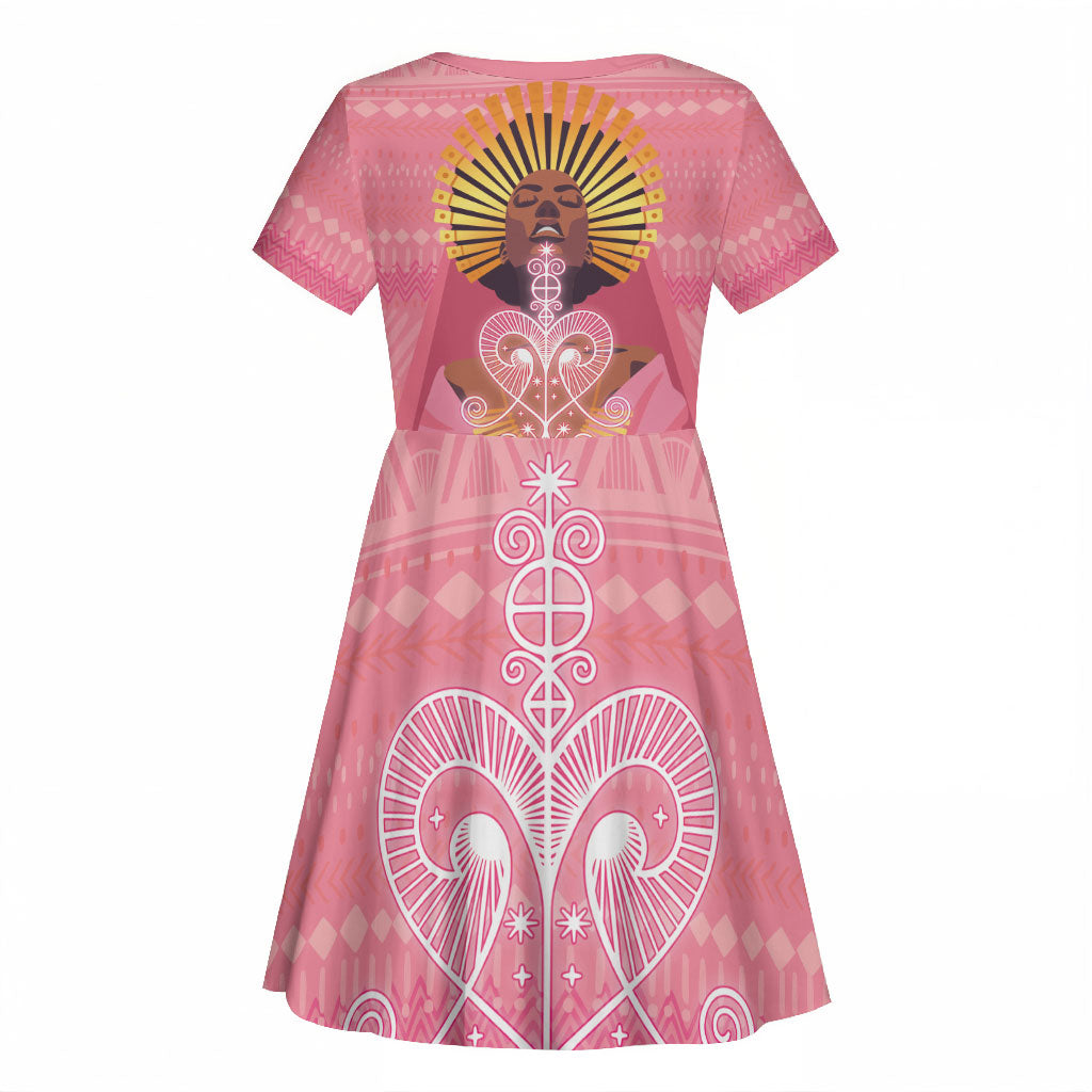 Afro Vodou Erzulie Freda Goddess Kid Short Sleeve Dress