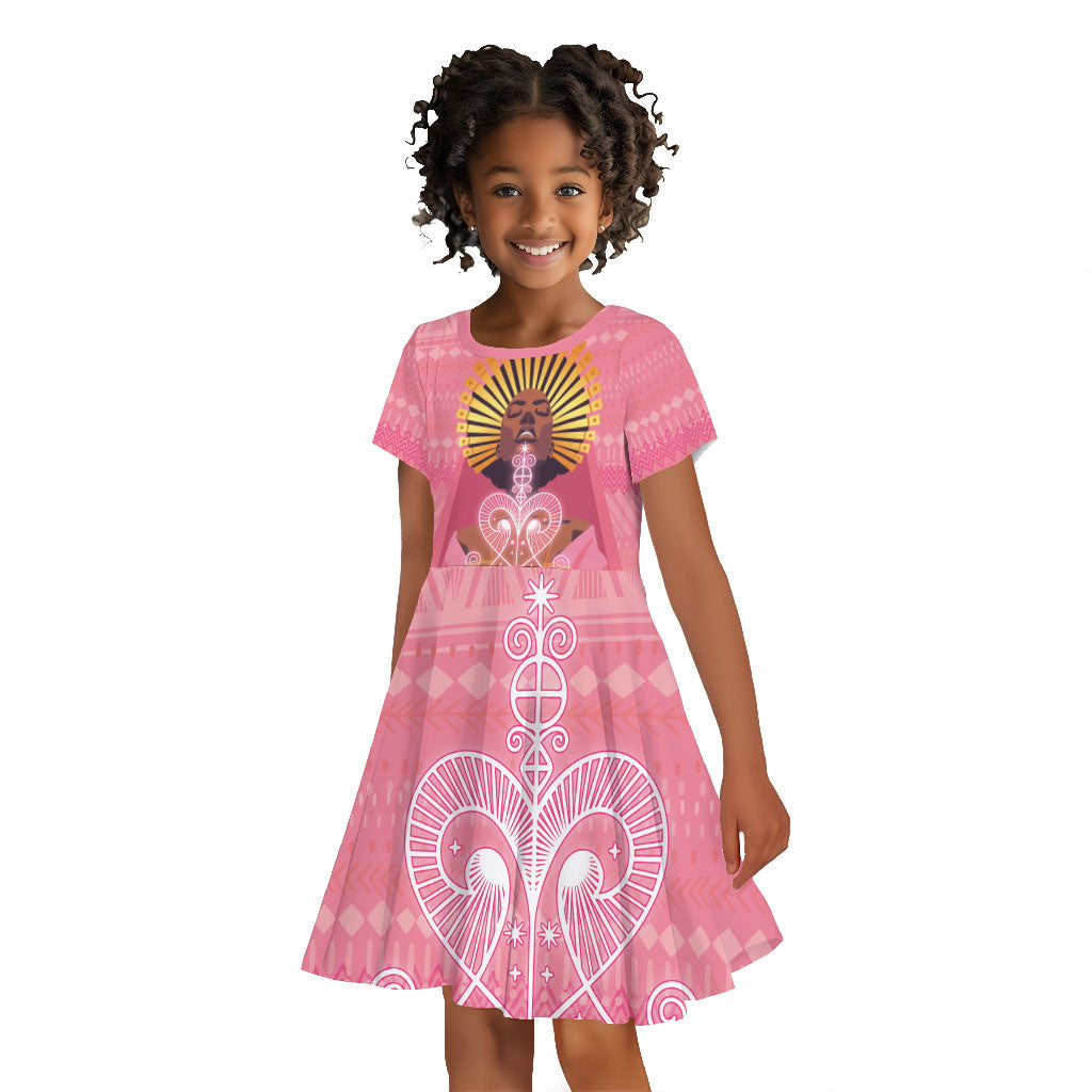 Afro Vodou Erzulie Freda Goddess Kid Short Sleeve Dress