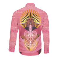 Afro Vodou Erzulie Freda Goddess Long Sleeve Button Shirt