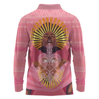 Afro Vodou Erzulie Freda Goddess Long Sleeve Polo Shirt