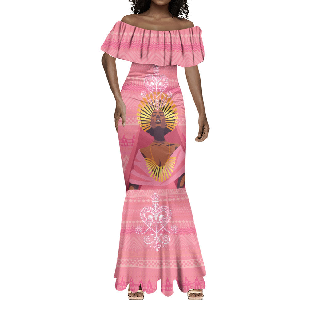 Afro Vodou Erzulie Freda Goddess Mermaid Dress