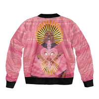 Afro Vodou Erzulie Freda Goddess Sleeve Zip Bomber Jacket