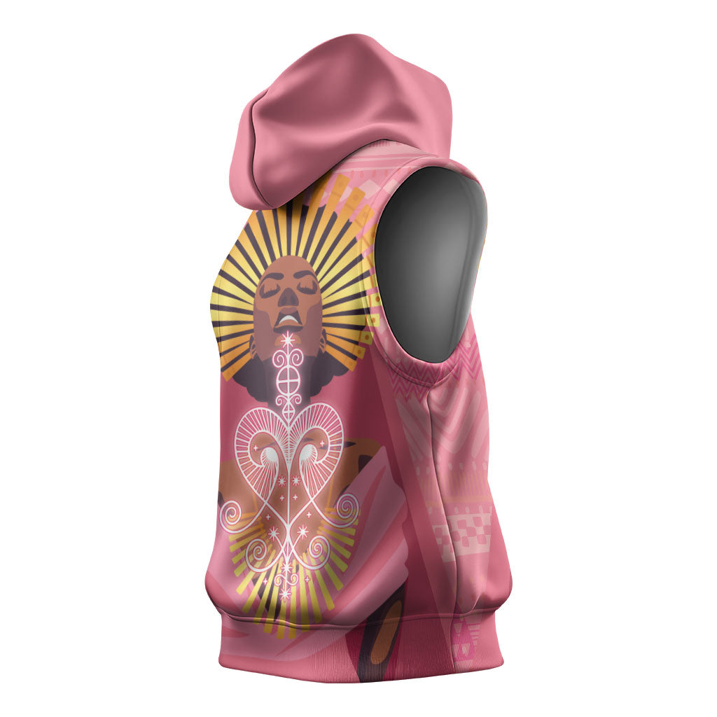 Afro Vodou Erzulie Freda Goddess Sleeveless Hoodie
